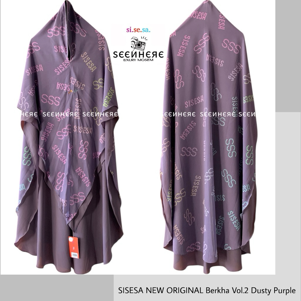 SISESA NEW ORIGINAL GUARANTED - Khimar Berkha Vol.2 Dusty Purple