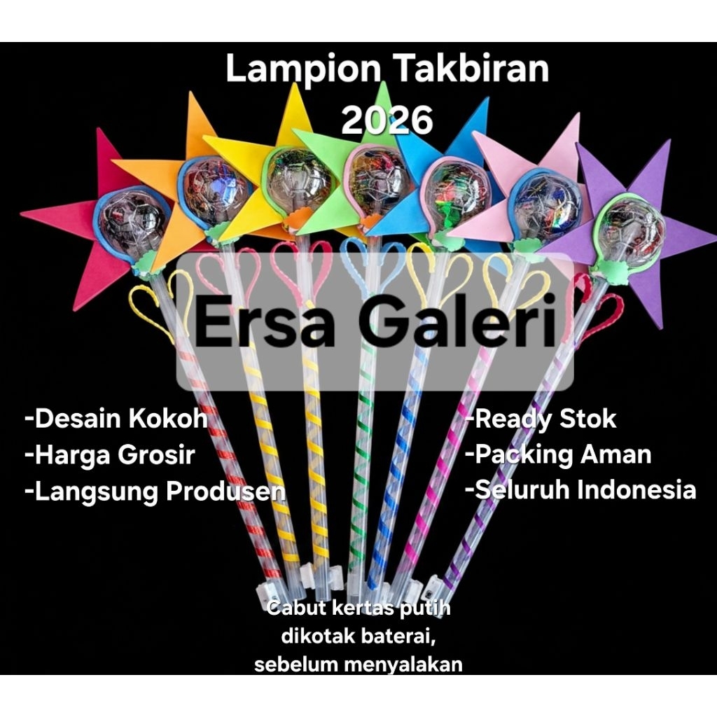 Lampion Takbiran 2026 Takbir Keliling Bentuk Bintang