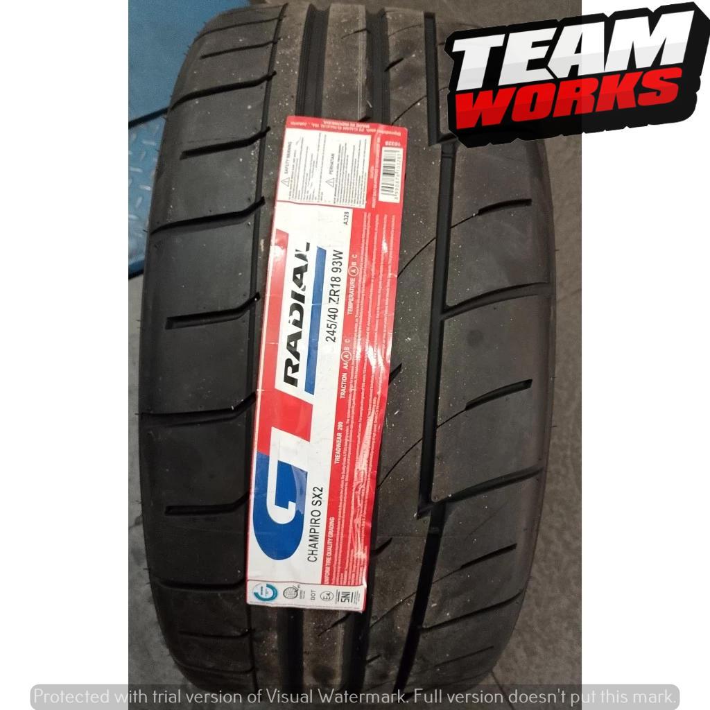 BAN MOBIL RING 18 GAJAH TUNGGAL RADIAL CHAMPIRO SX2 245 40 R18 BAN GT RADIAL SEMI SLICK