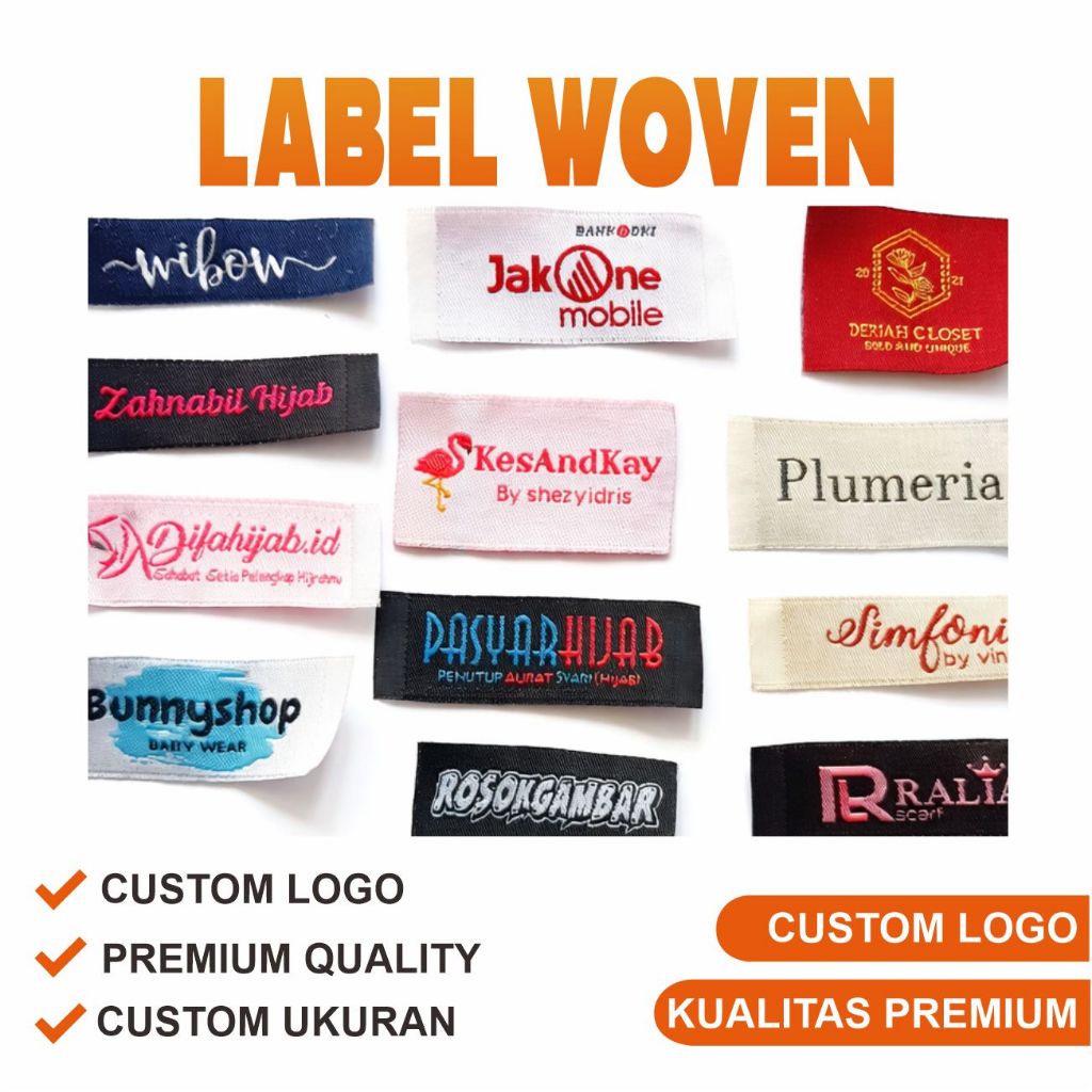 Label Woven Custom Logo – Label Clothing Premium Quality