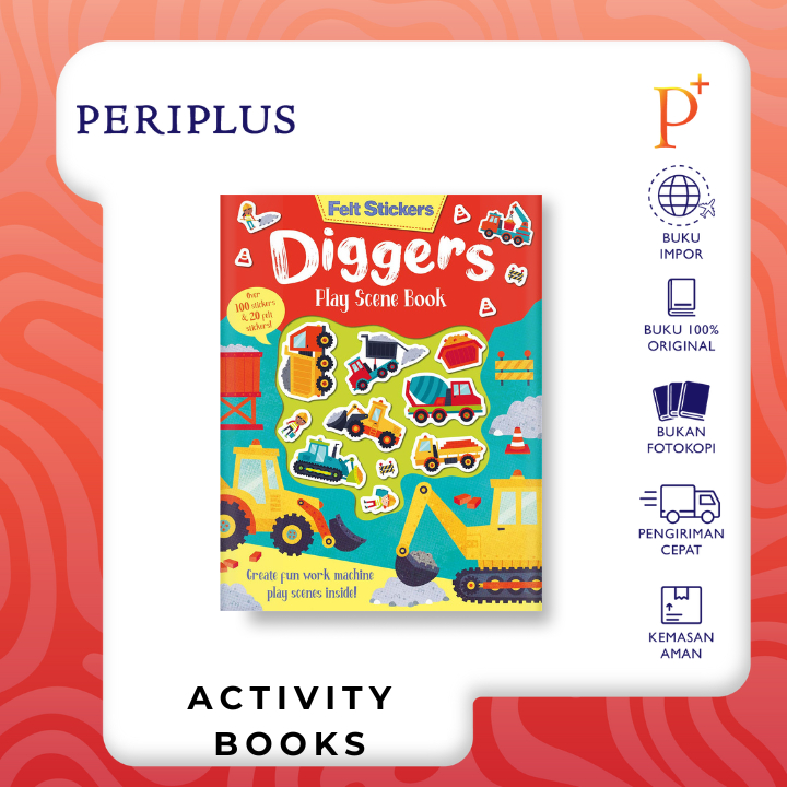 Felt Stickers Diggers - 9781789585162