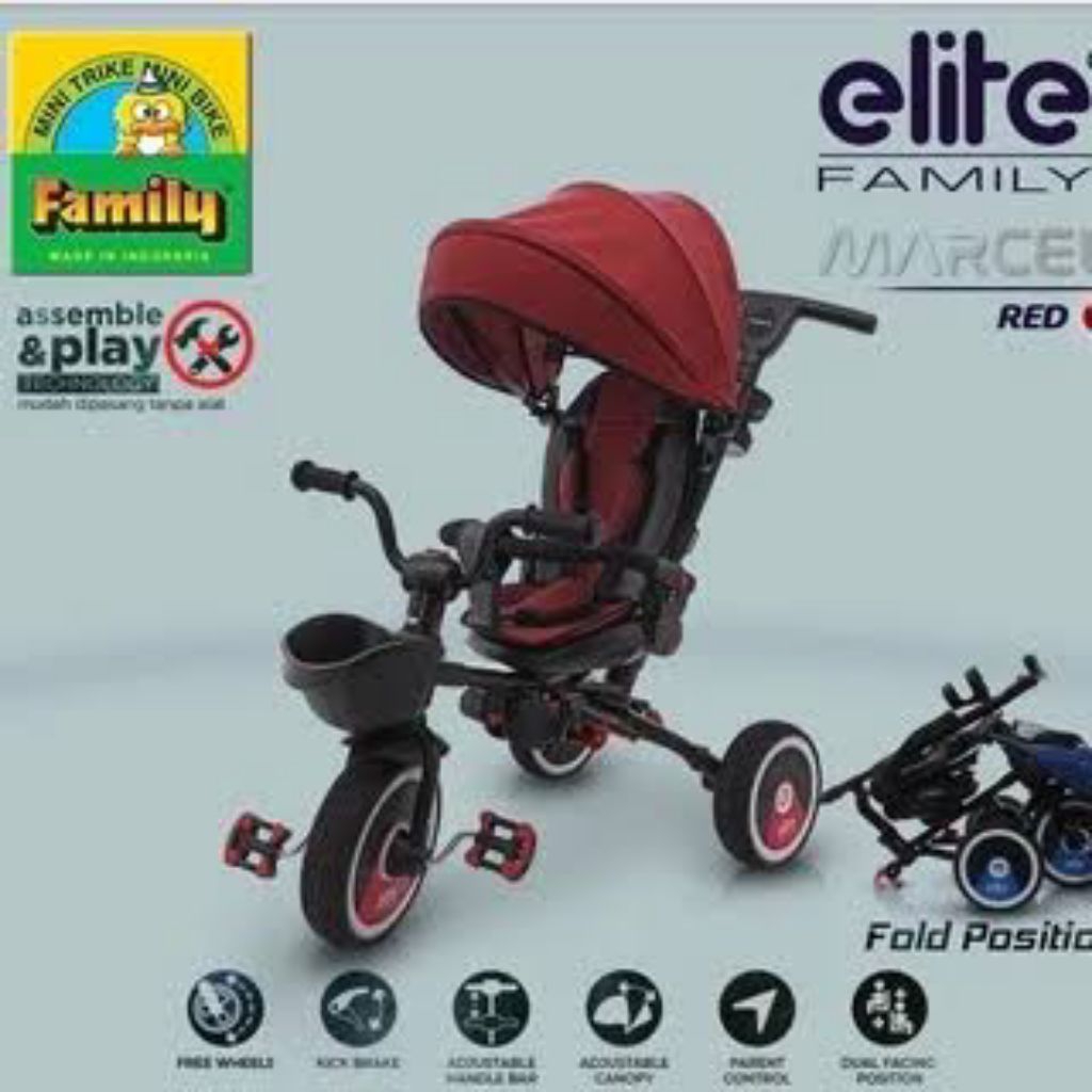 [Preloved] Sepeda Roda Tiga Family Elite - Marcel