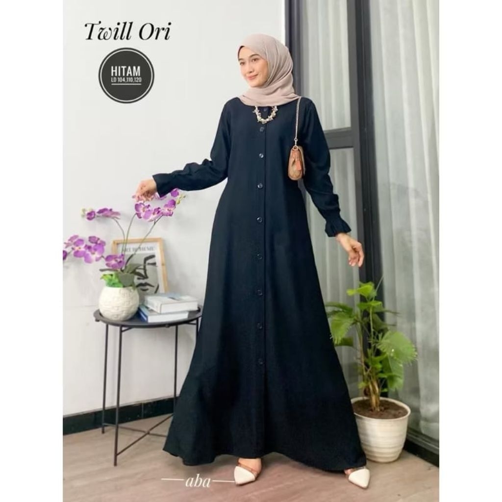 GAMIS RAYON TWILL GAMIS POLOS GAMIS KANCING DEPAN