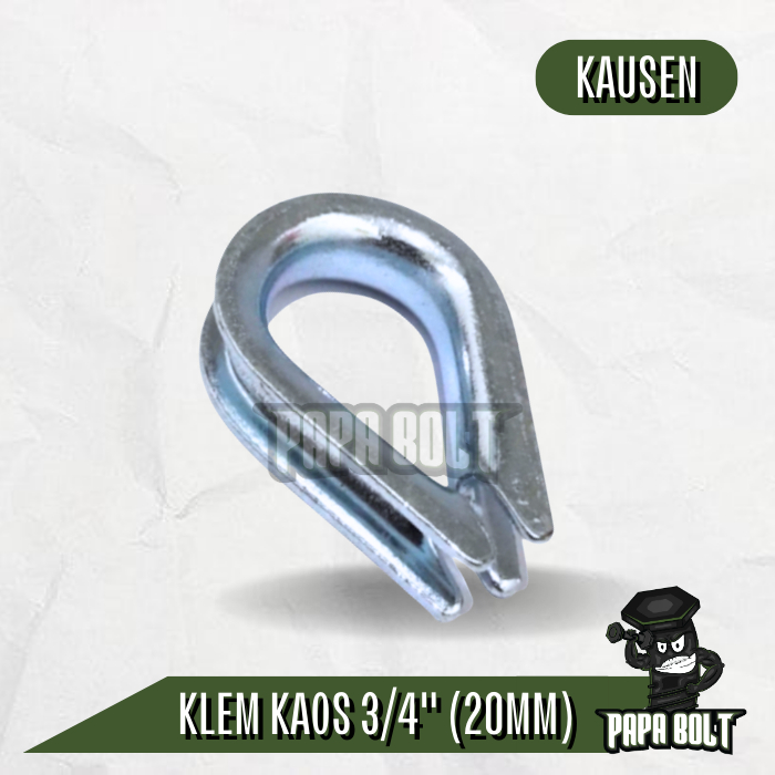 Thimble Wire Rope M20 / 3/4" / Kausen / Klem Kaos 20mm