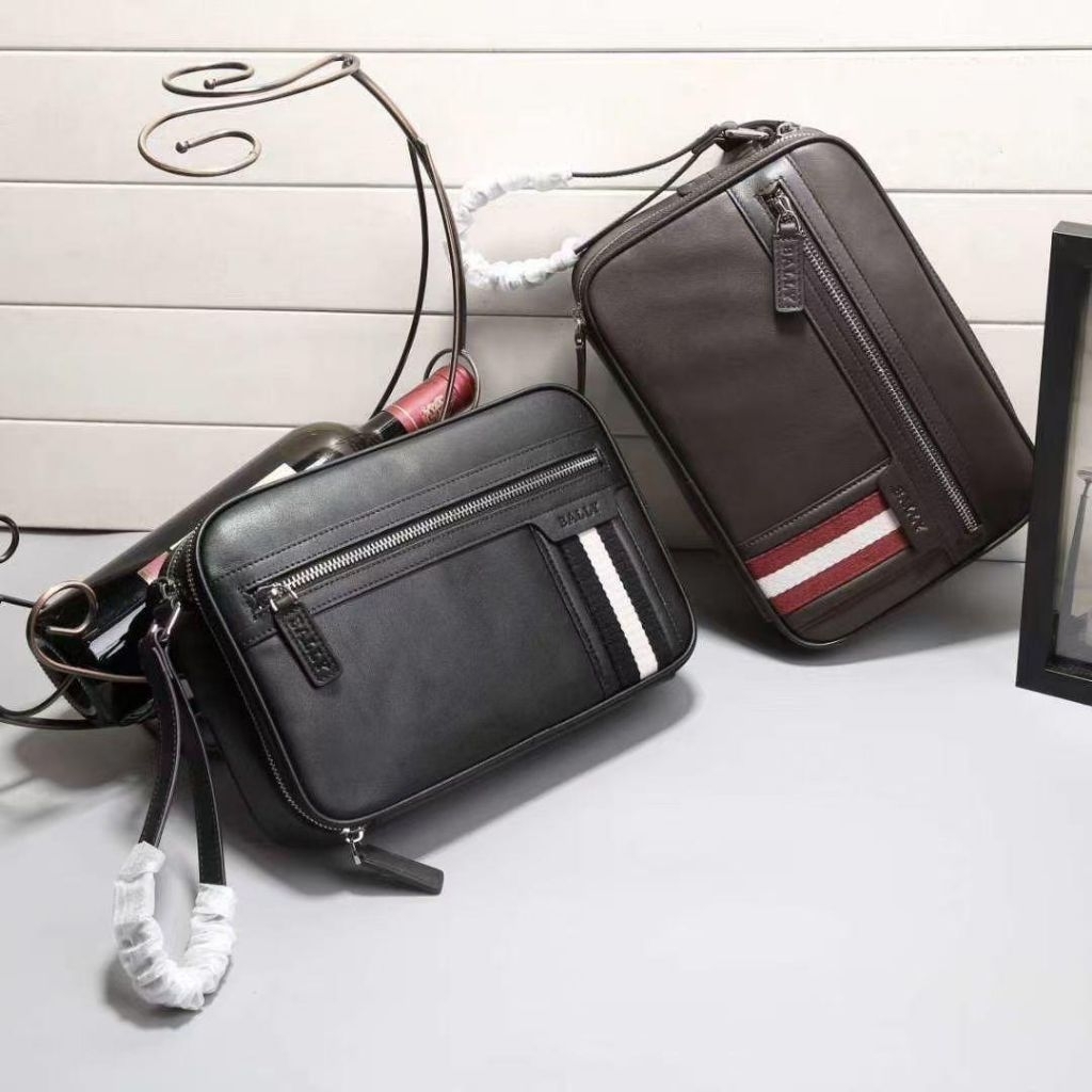 Handbag clutch pria bally tas pria kulit asli vip