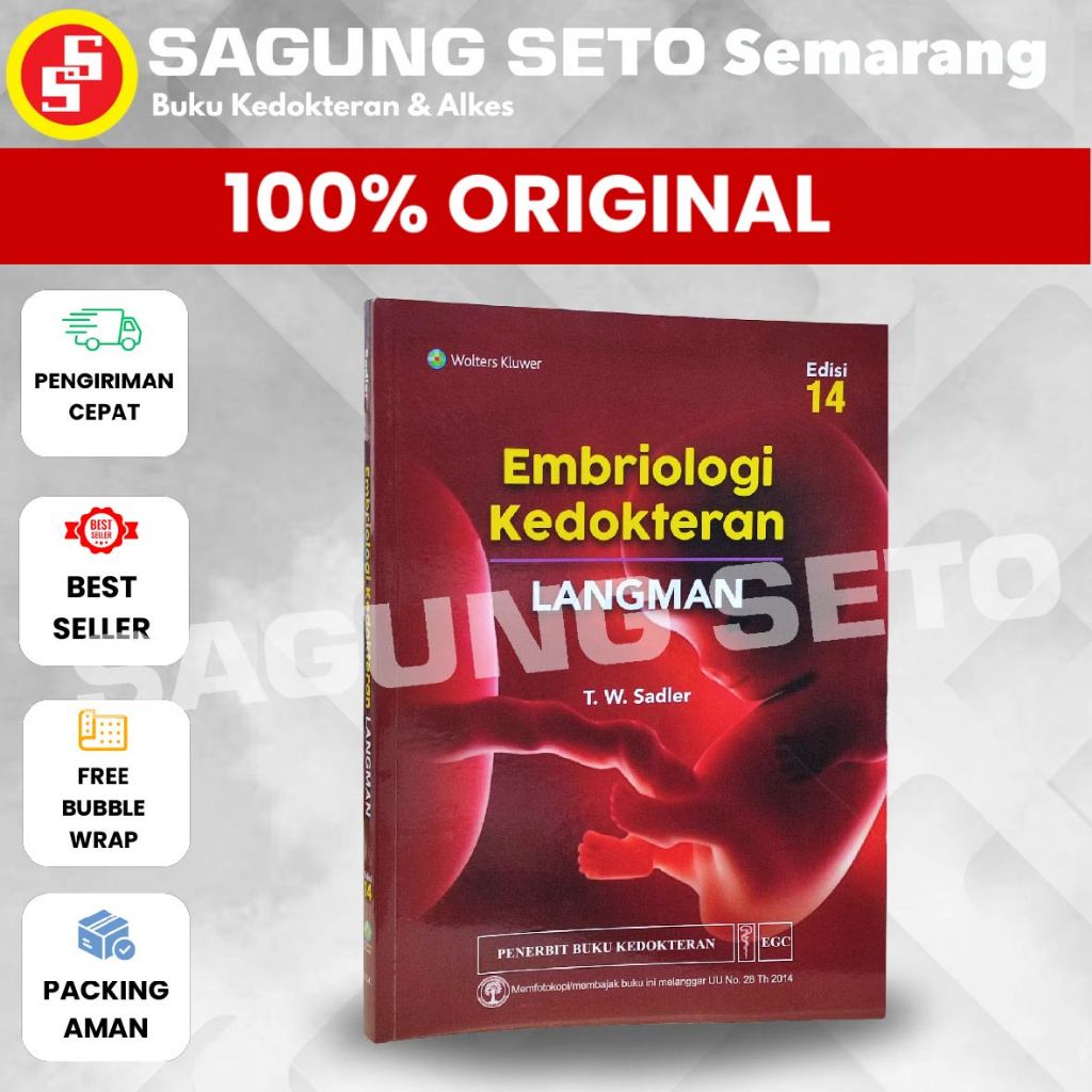 BUKU EMBRIOLOGI KEDOKTERAN LANGMAN EDISI 14 - SADLER / KEBIDANAN