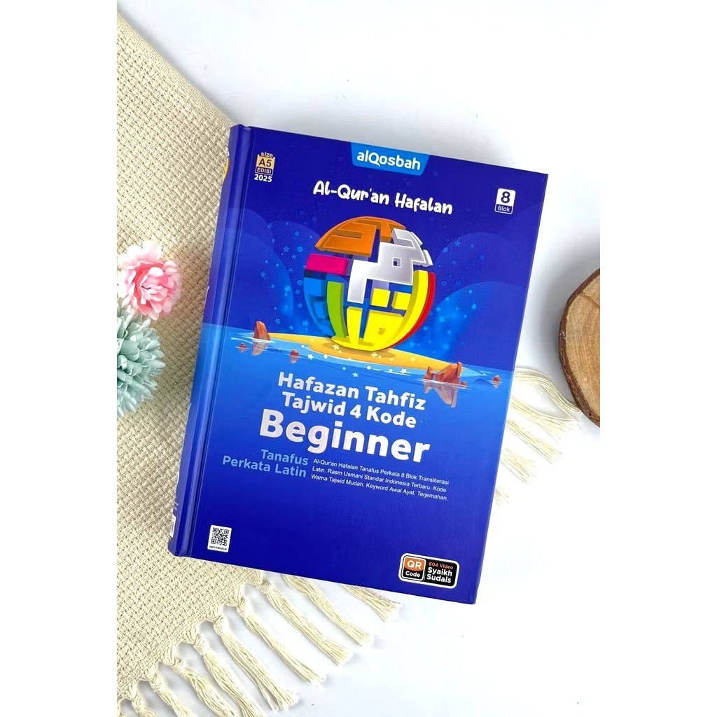 Al Quran Anak Hafazan Beginner 8 Blok berwarna A5 Terjemah Perkata LATIN Alqosbah