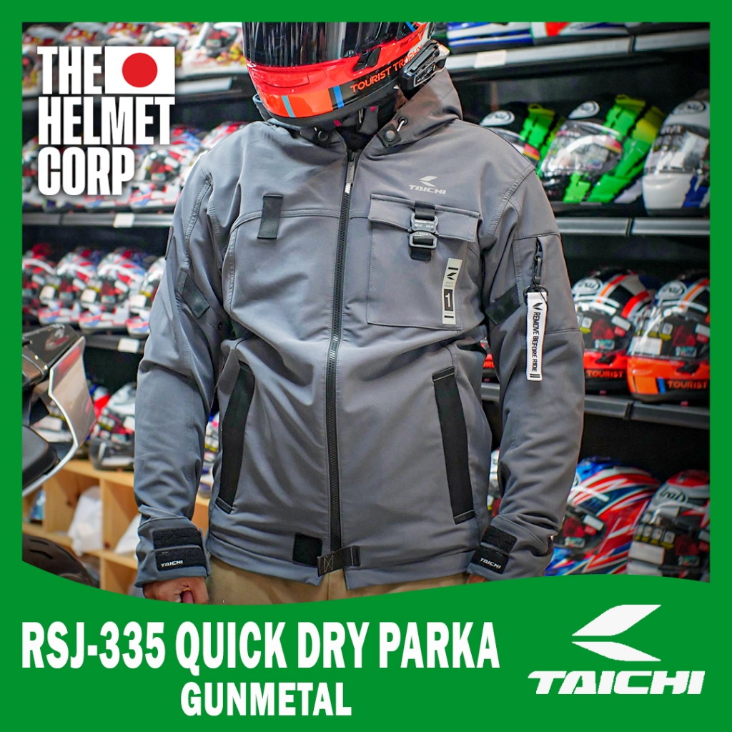 JACKET TAICHI RSJ-335 QUICK DRY PARKA GUNMETAL RS TAICHI JAKET