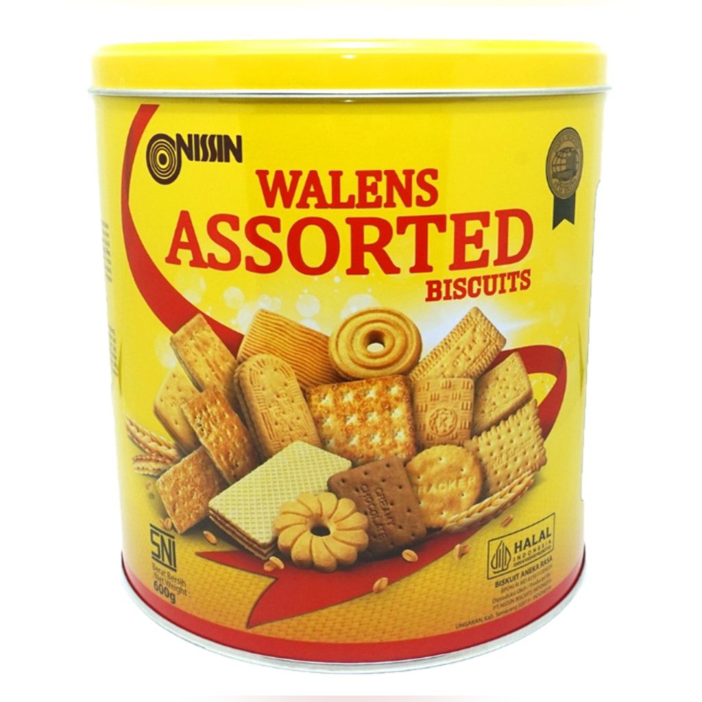 Nissin Walens Biskuit Kaleng Assorted 600gr