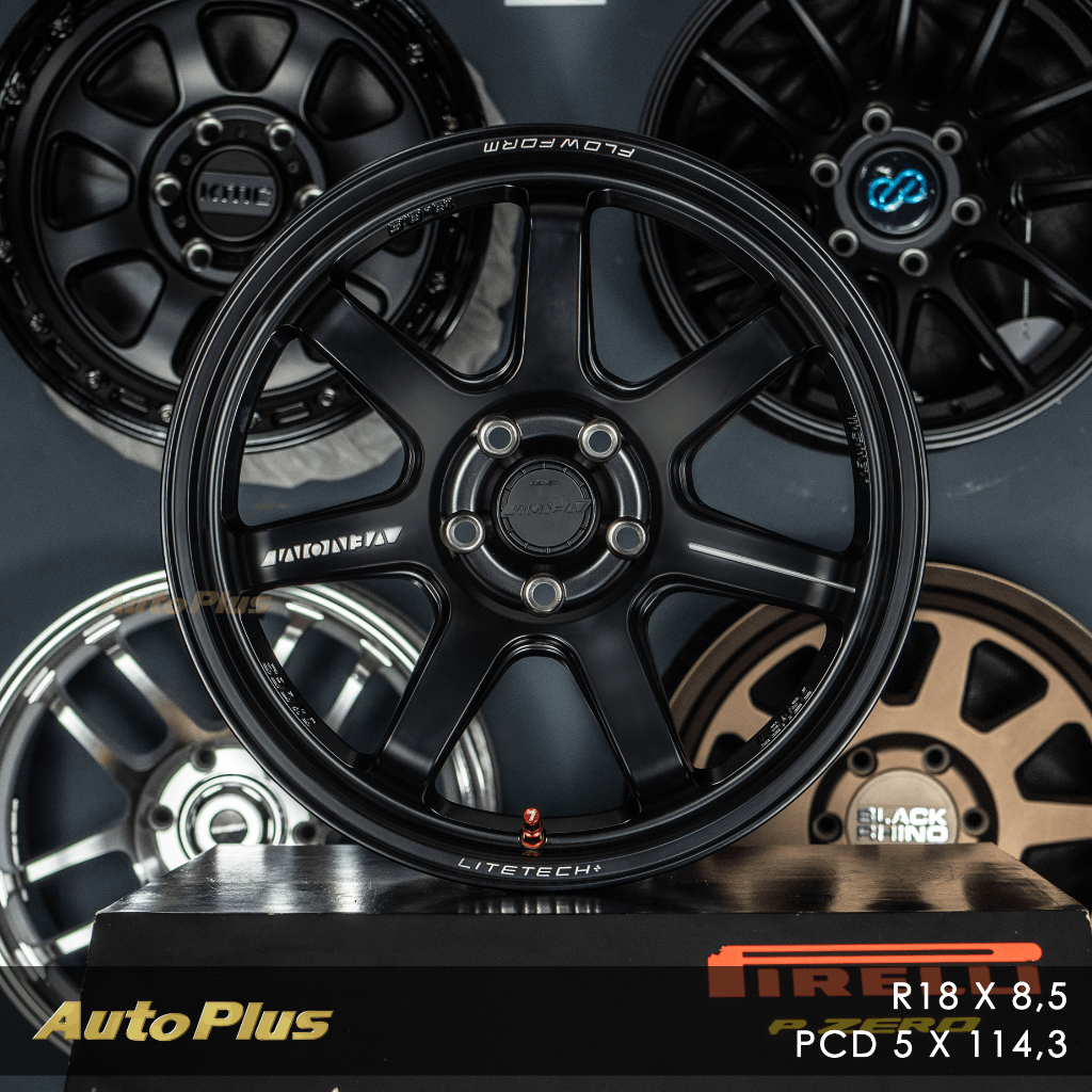 VELG LENSO VENOM VT7 RING 18 PCD 5x114,3 Satin black