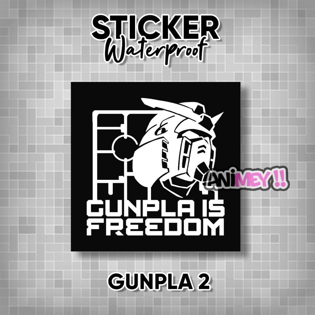 Stiker Gunpla Gundam Logo / Sticker Gunpla Gundam Waterproof