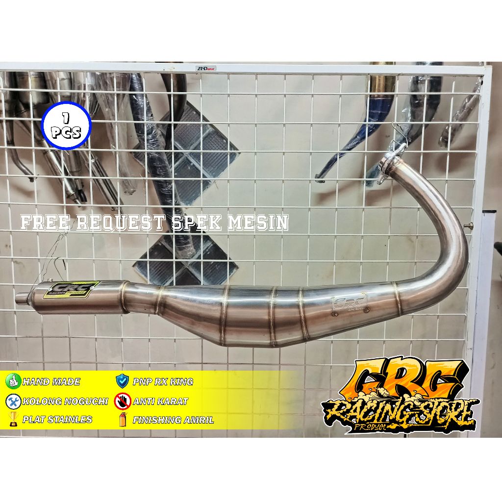 KNALPOT RACING CRC RX KING KOLONG NOGUCHI STAINLES