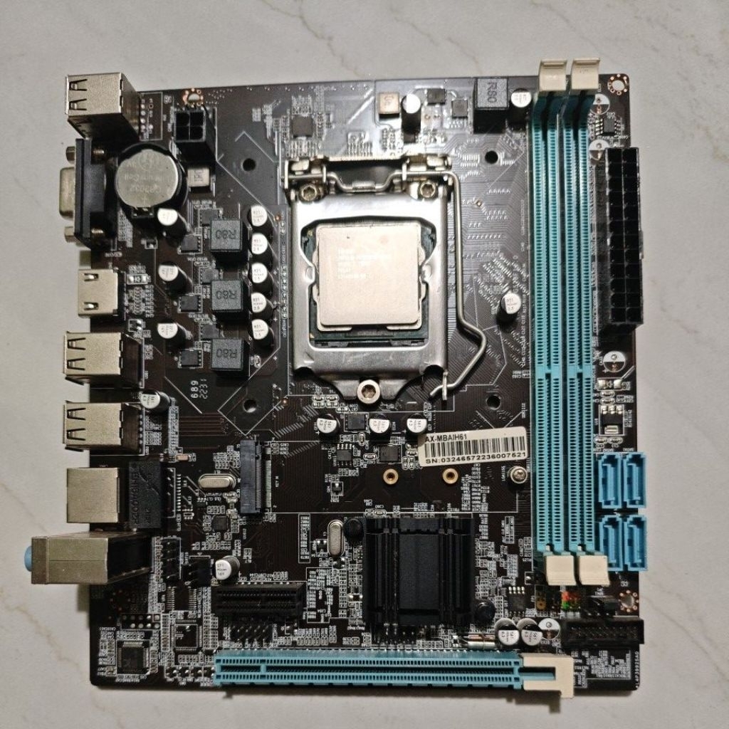 (BONUS PROCESSOR)MOTHERBOARD H61 SOKET 1155 GEN 3 DIGITAL ALIANCE BONUS PROCESSOR RANDOM