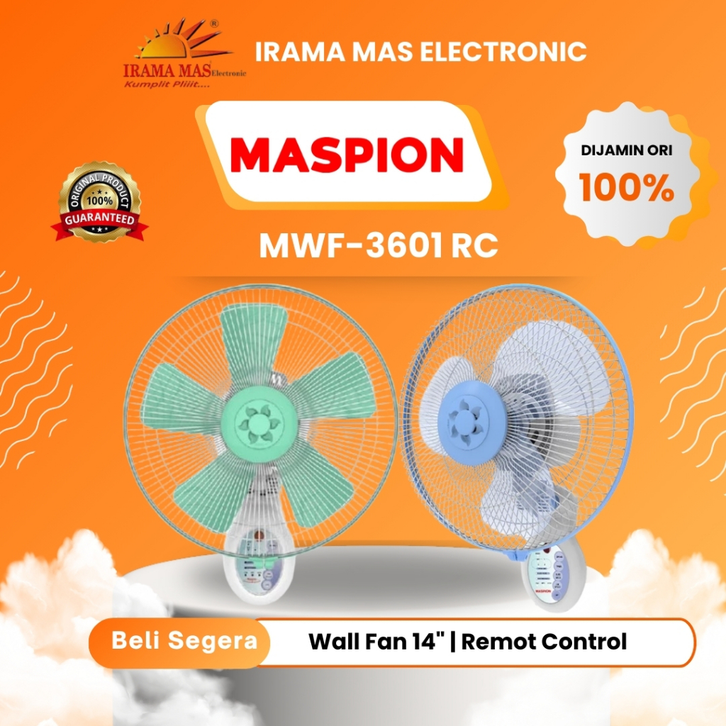KIPAS ANGIN DINDING MASPION MWF3601RC / MWF-3601RC