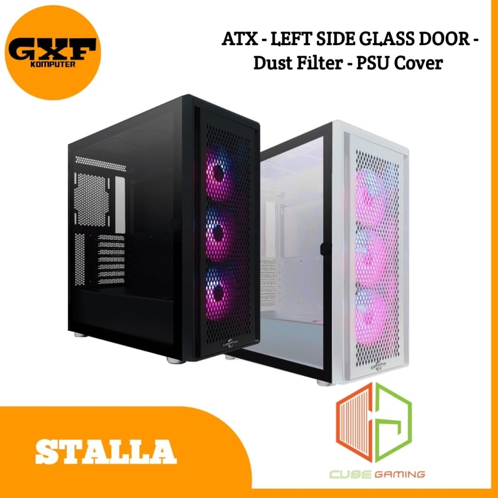 CASING CUBE GAMING STALLA ATX INCLUDE 3 FAN RGB