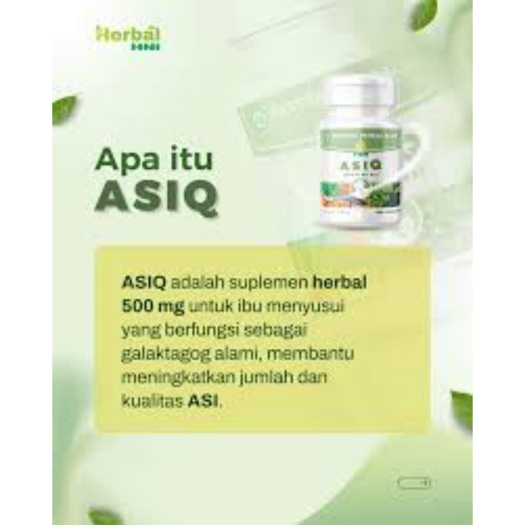 ASIQ Booster ASI - herbal pelancar ASI
