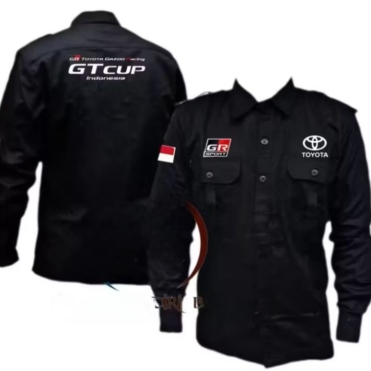 terbaru kemeja Toyota gazoo racing baju Toyota gazoo racing seragam Toyota gazoo racing Pdh Toyota g