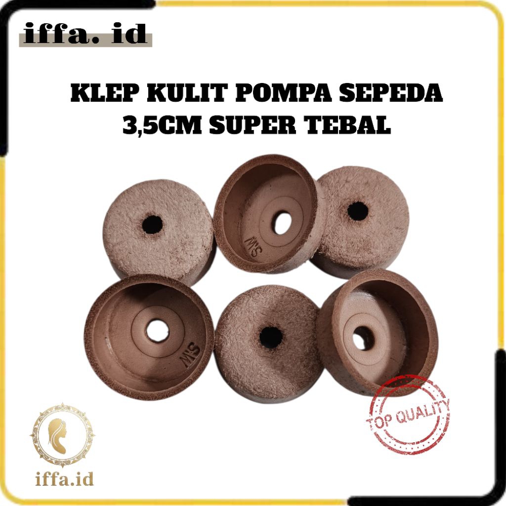 KLEP POMPA SEPEDA UKURAN 3,5CM (BESAR) BAHAN KUKIT ASLI SUPER TEBAL | KLEP POMPA SEPEDA
