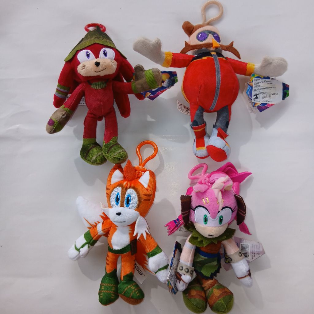Boneka Mainan Sonic Prime Clip On Plush