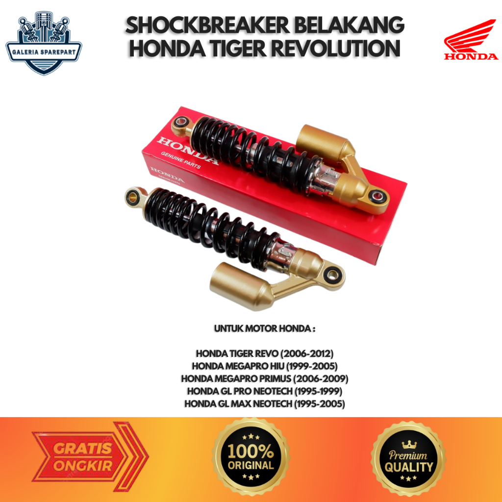 Ori ShockBreaker Belakang Tiger Revo - Shock Belakang Mega Pro Primus & Hiu - Shock GL Pro Max Neote
