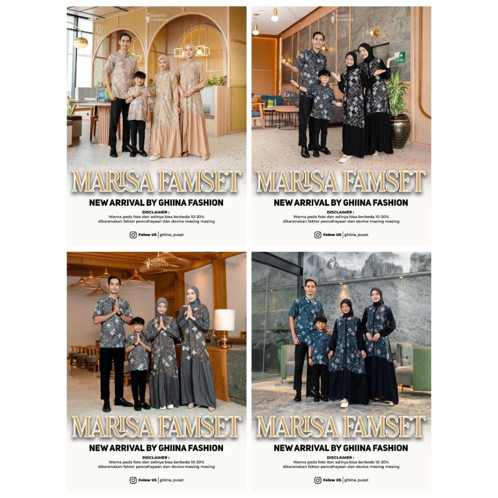 Marisa Famset by GHIINA FASHION FAMILY Set Bahan Rayon