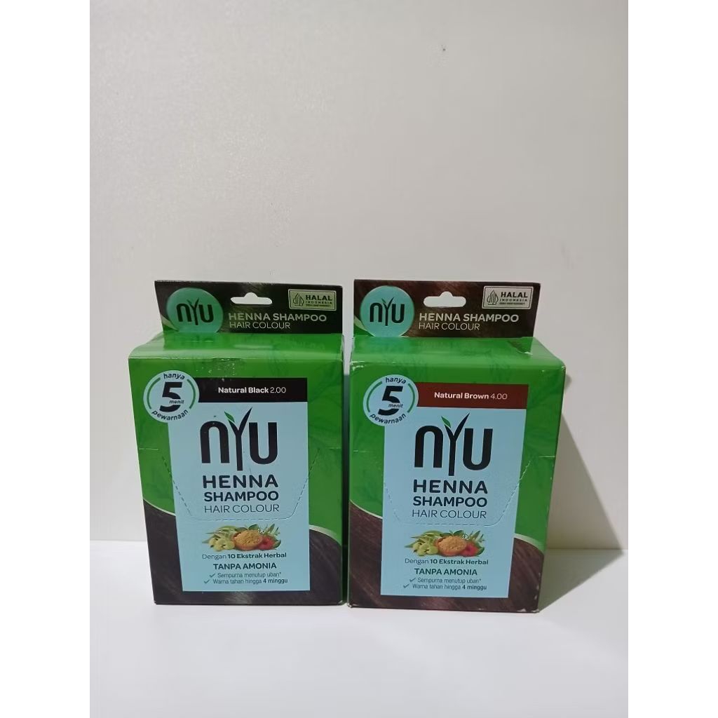 [1BOX] NYU HENNA SHAMPOO HAIR COLOUR