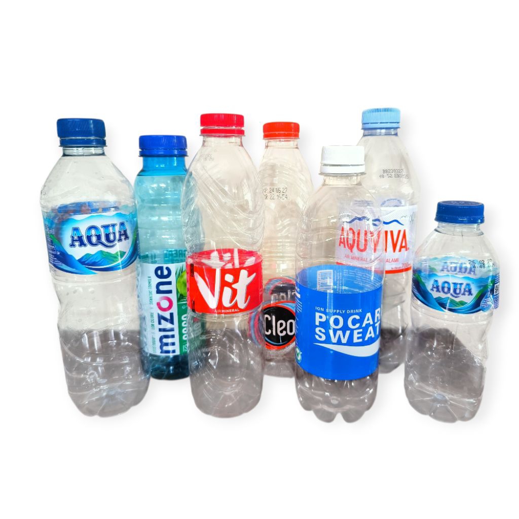 Botol Air Mineral Bekas Aqua/Le Minerale/Vit