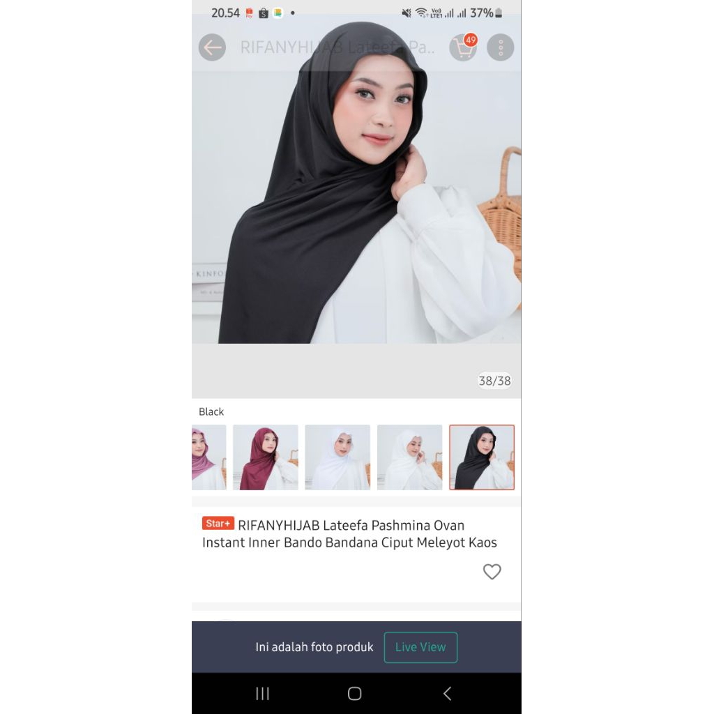 Preloved Pashmina Rifany hijab