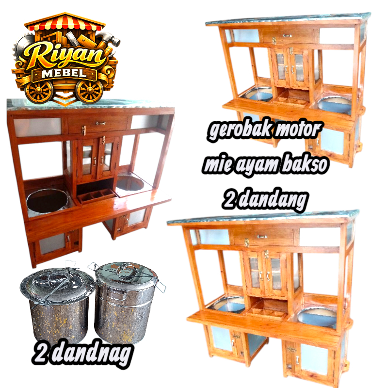 GEROBAK BAKSO MOTOR KELILING FRE ONGKIR