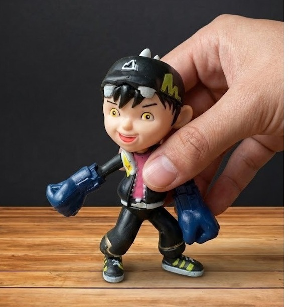 Mainan Action Figure Boboiboy Gempa PVC 12cm