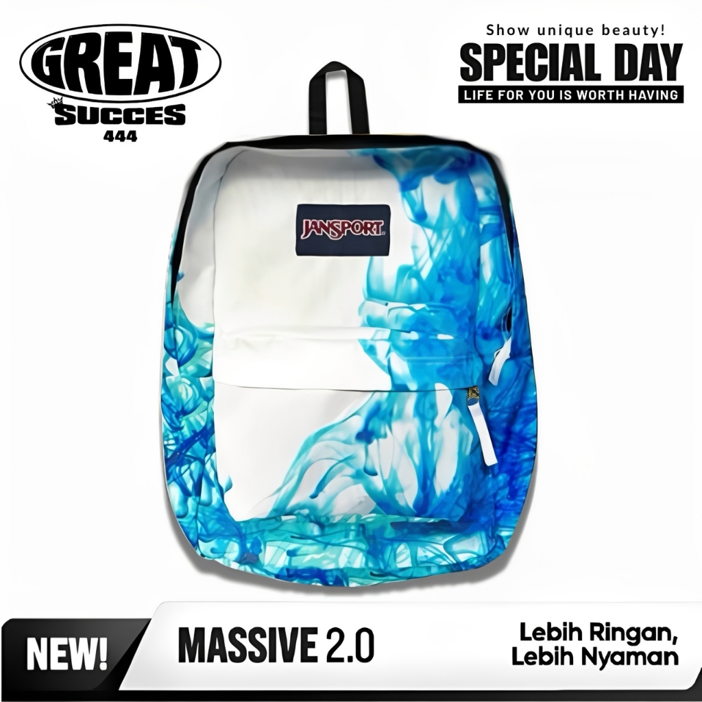 GREATSUCCES - TAS JANSPORT ASAP BIRU BACKPACK SCHOOL SUPERBREAK - TAS RANSEL PURPLE SMOKE FULL TAG -