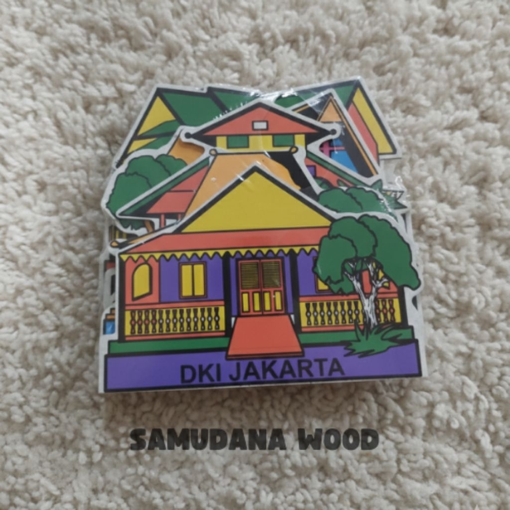 Mainan Edukasi Maket Berdiri Rumah Adat isi 5