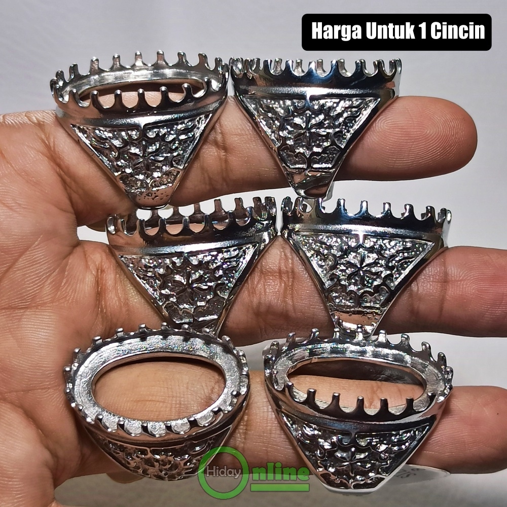 RING CINCIN EMBAN TITANIUM  BERGERIGI JUMBO