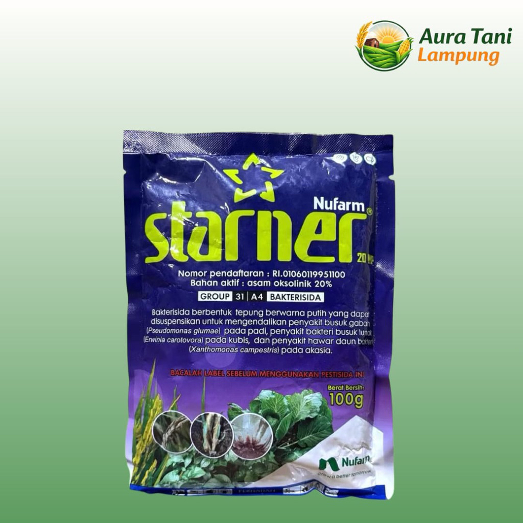 Bakterisida STARNER 20Wp Kemasan 100 Gram - Pengendali Layu Fusarium dan Layu Bakteri Starner