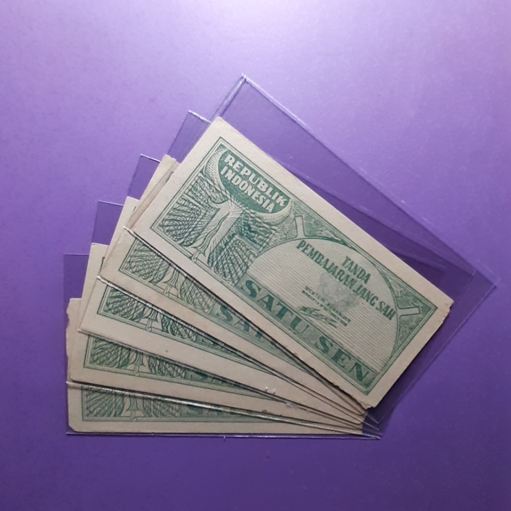 Uang kuno ori 1 sen tahun 1945