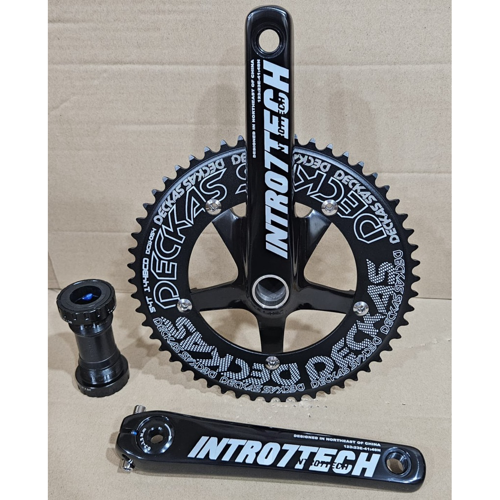 Crankset Intro7Tech Chainring Deckas 54T Panjang 170mm BCD144 BB HT2