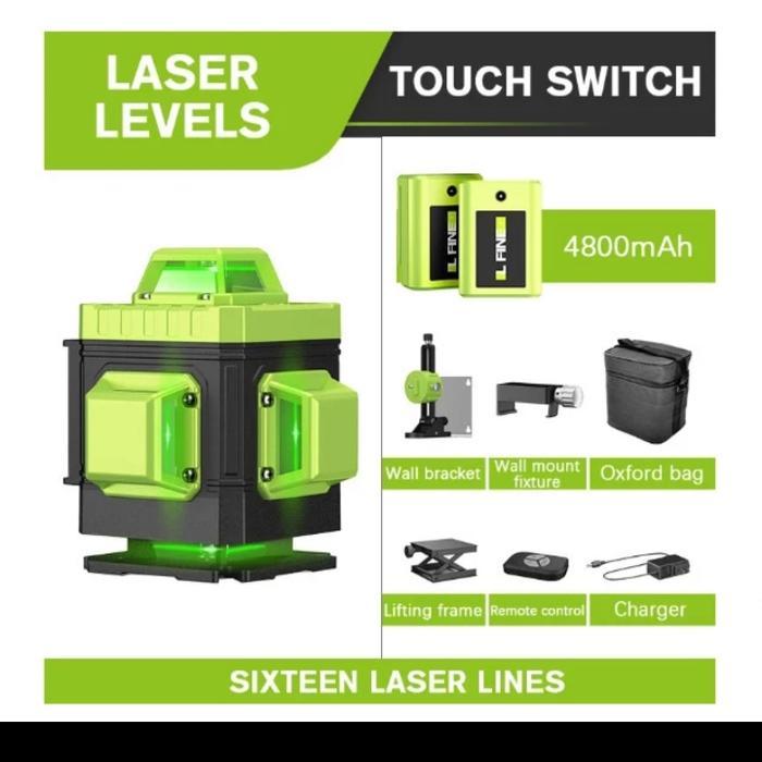 LASER LEVEL 16 LINE HILDA SELF LEVELING LASER 4D ORIGINAL QUALITY