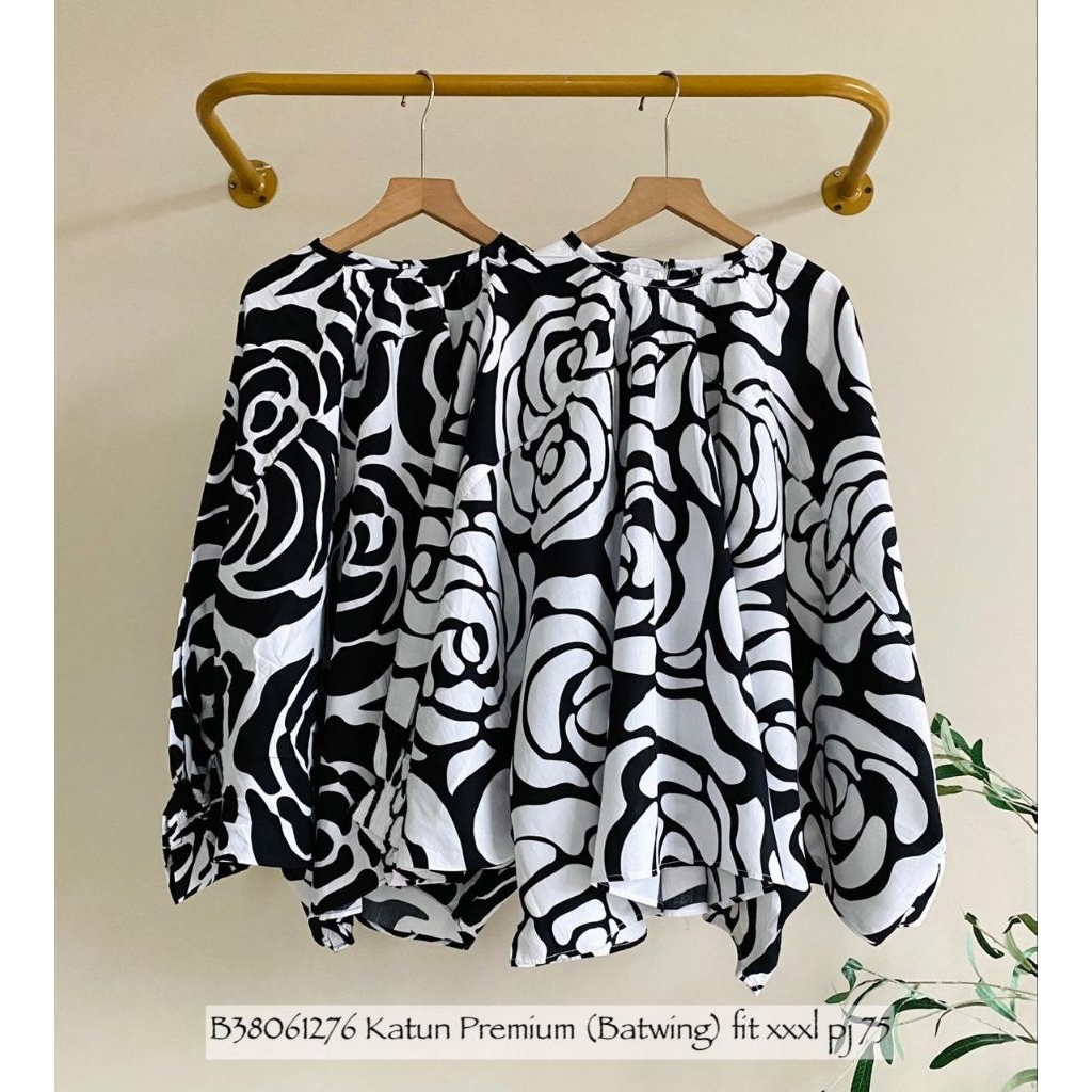 Blouse batwing katun premium