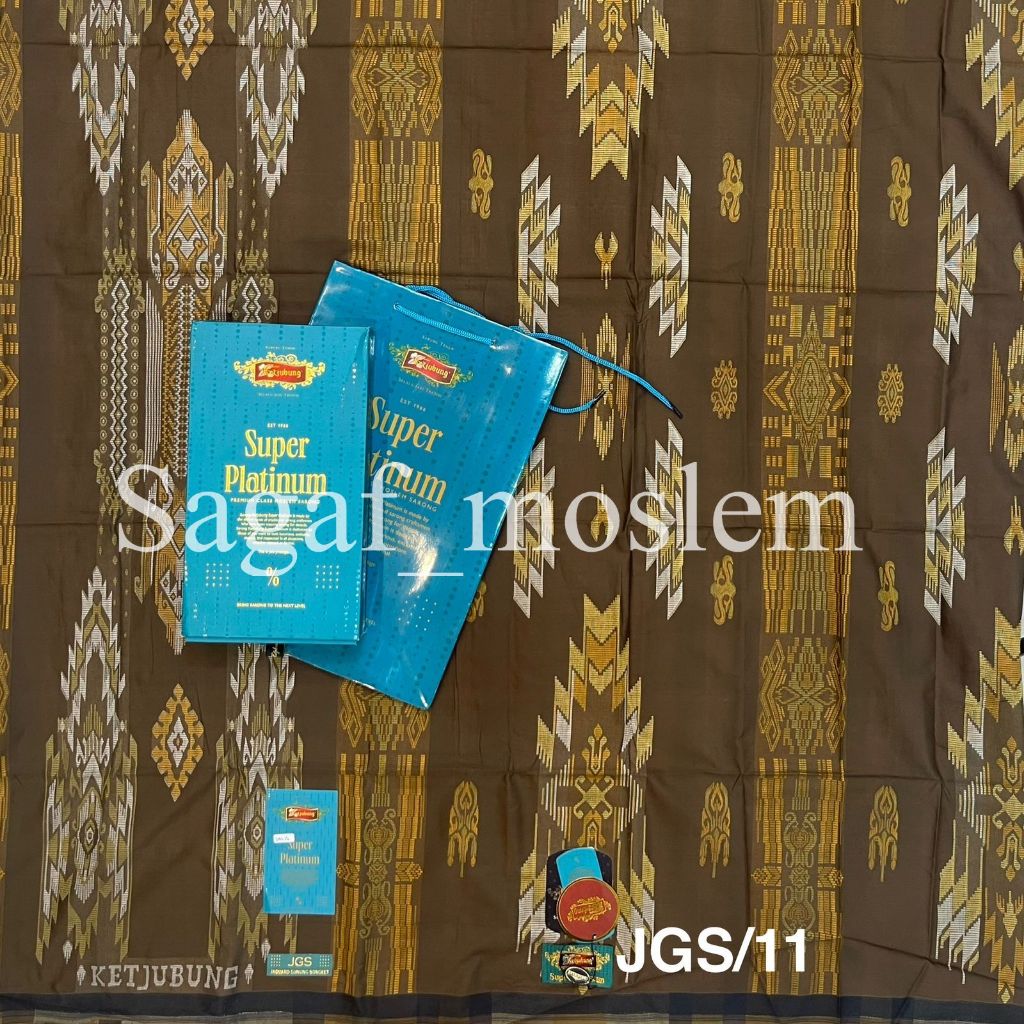 Sarung KETJUBUNG SUPER PLATINUM JGS // ORI Sarung Ketjubung Super Platinum Jacquard Gunung SongkeTT