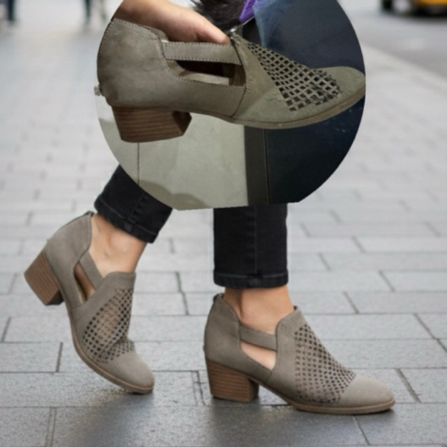 Amanda Jane’s Shoes Sepatu Sz 38 Wanita Wedges Grey Kitten Heels Heel Bali Instant Denpasar Murah Ca