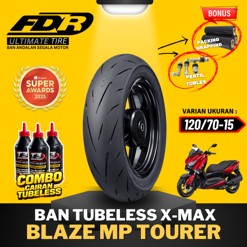 [READY COD] BAN FDR TUBELESS BLAZE MP TOURER RING 15  / BAN LUAR BLAZE MP TOURER ( 120/70-15 ) BAN T