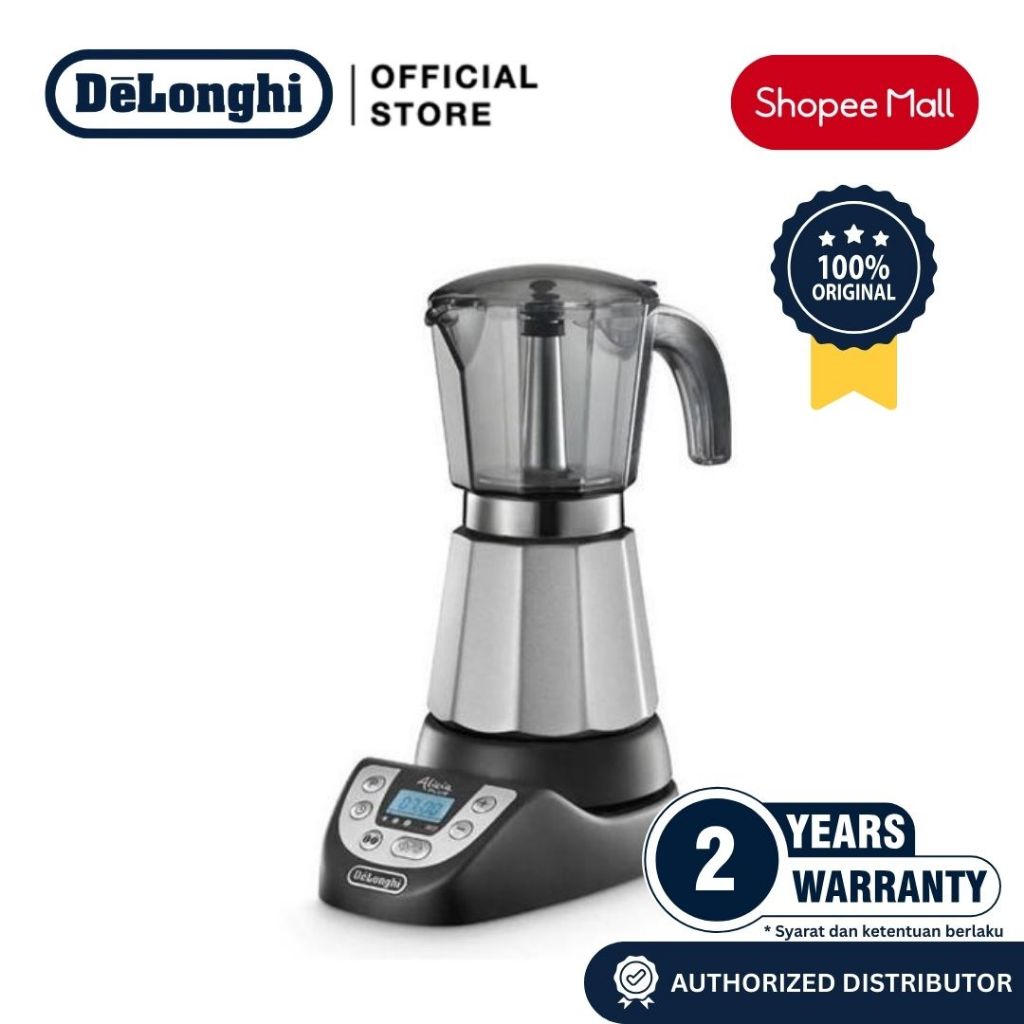 DeLonghi Alicia Plus EMKP63.B Moka Pot Mesin Kopi Elektrik
