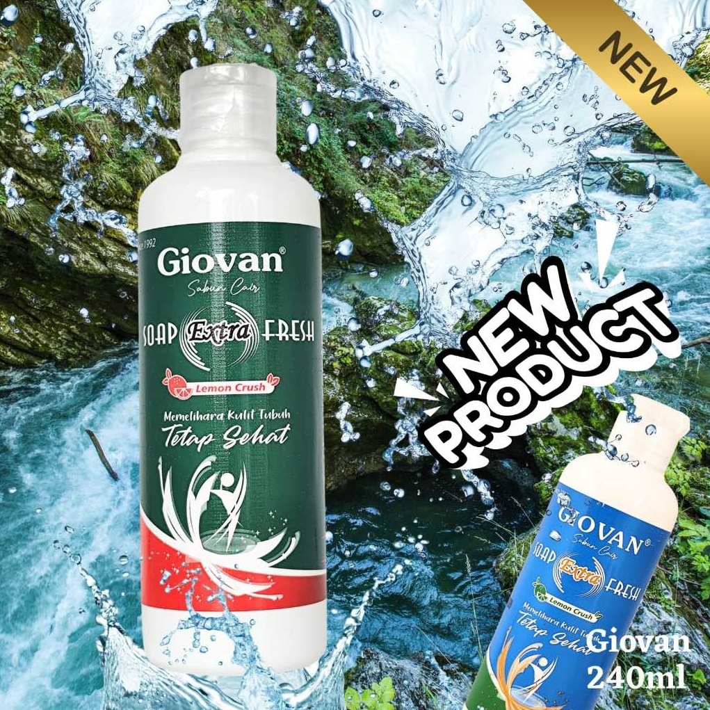 Sabun GIOVAN 240 ML - Ukuran Lebih Besar Aman Untuk Bayi & Dewasa