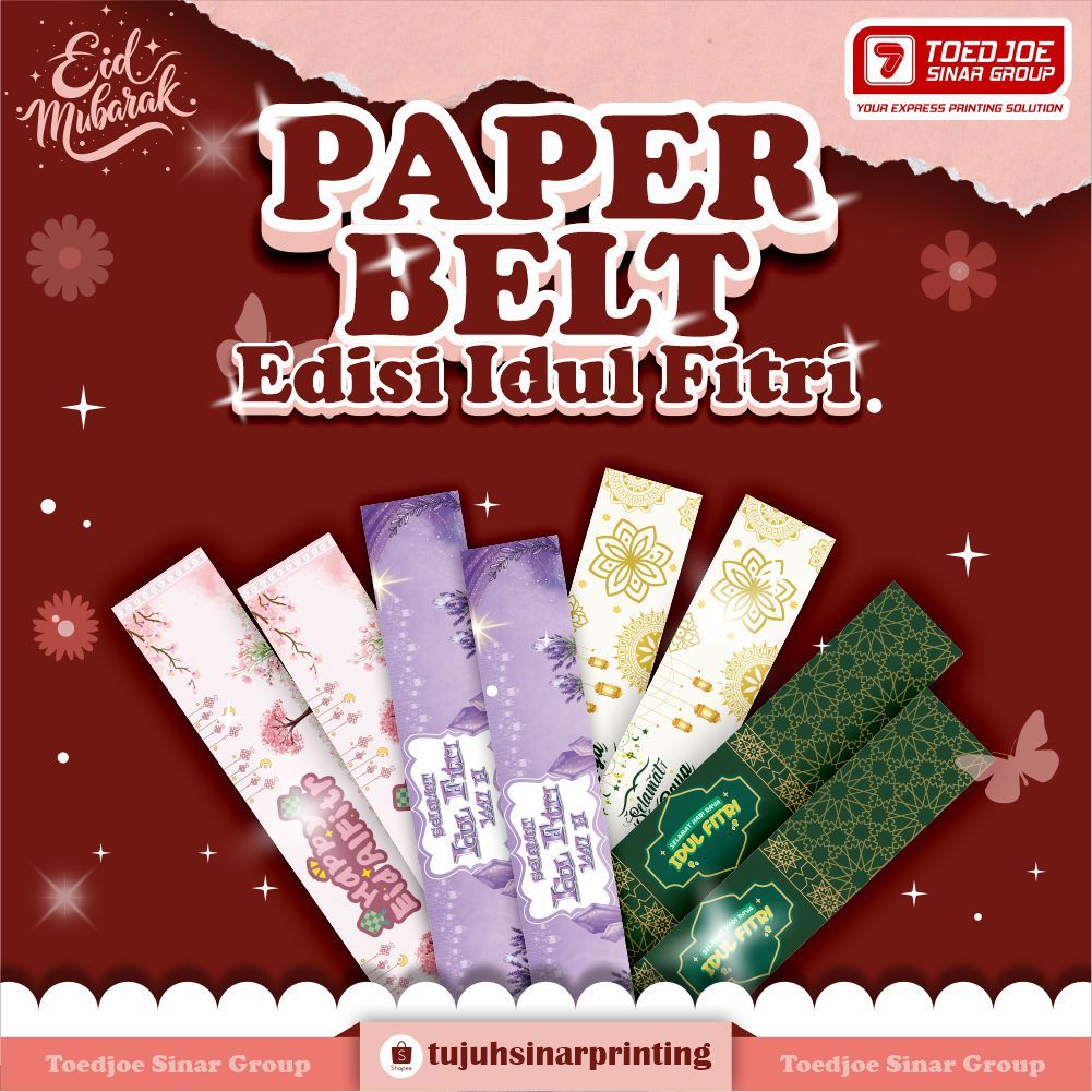 PAPER BELT PARCEL IDUL FITRI FREE TEMPLATE