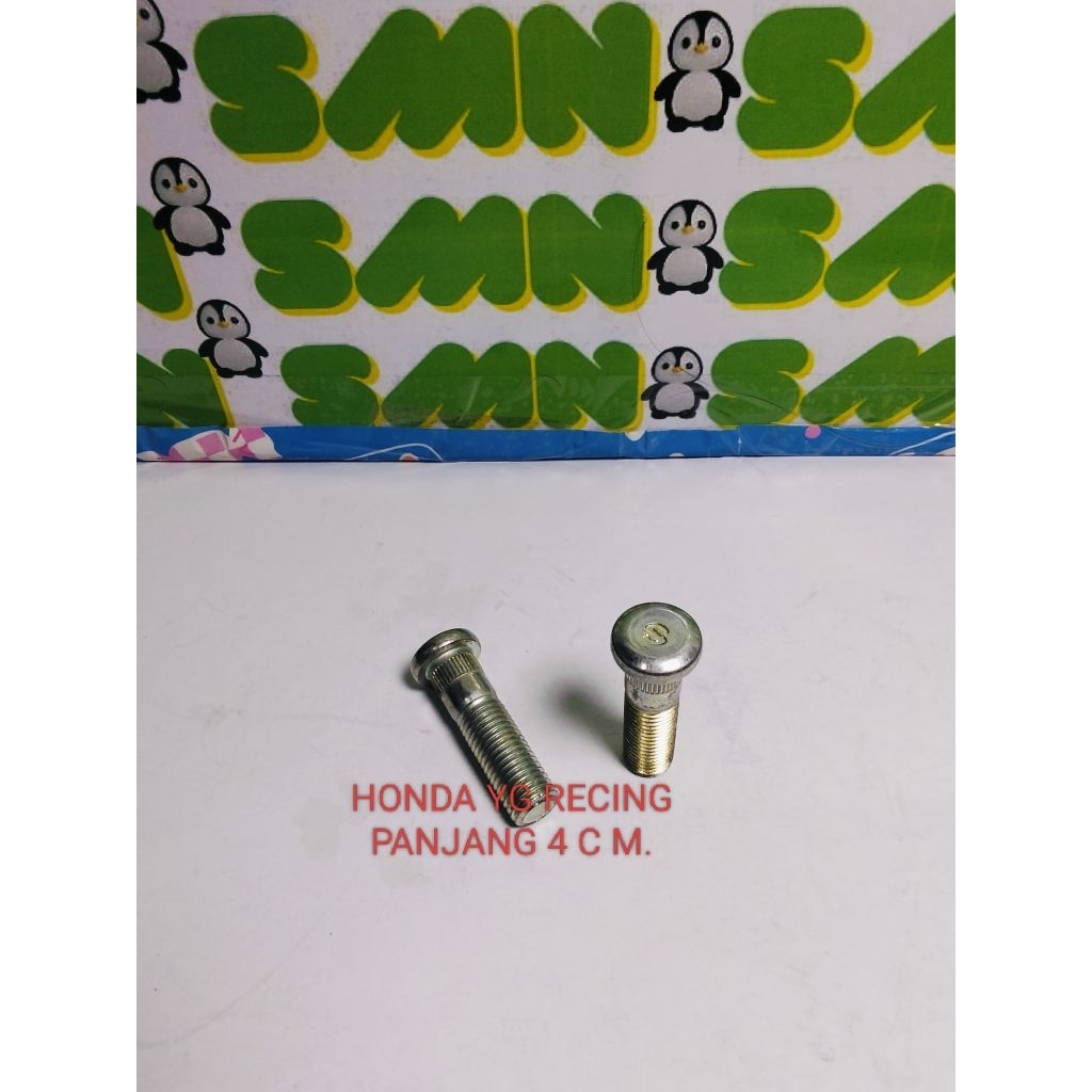 BAUT RODA HONDA JASS BRIO MOBILLIO PANJANG 4 C.M SEPASANG ORIGINAL ASLII