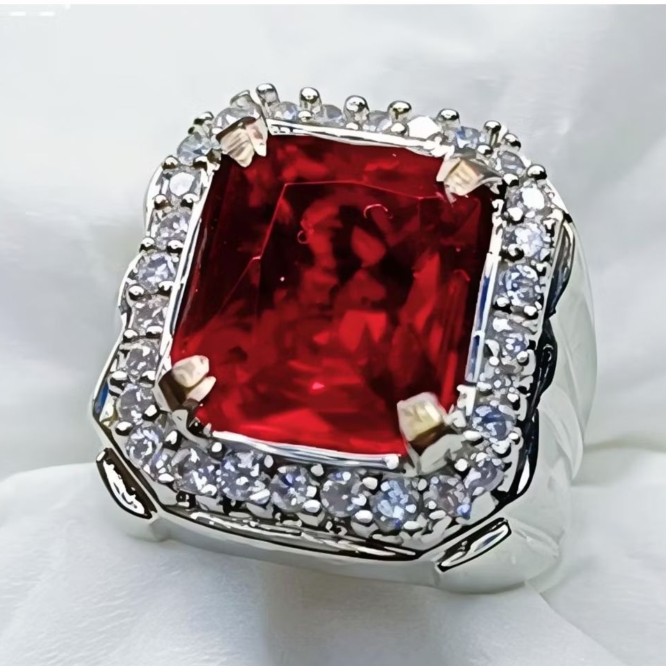 Batu permata red topas kotak (10x12)