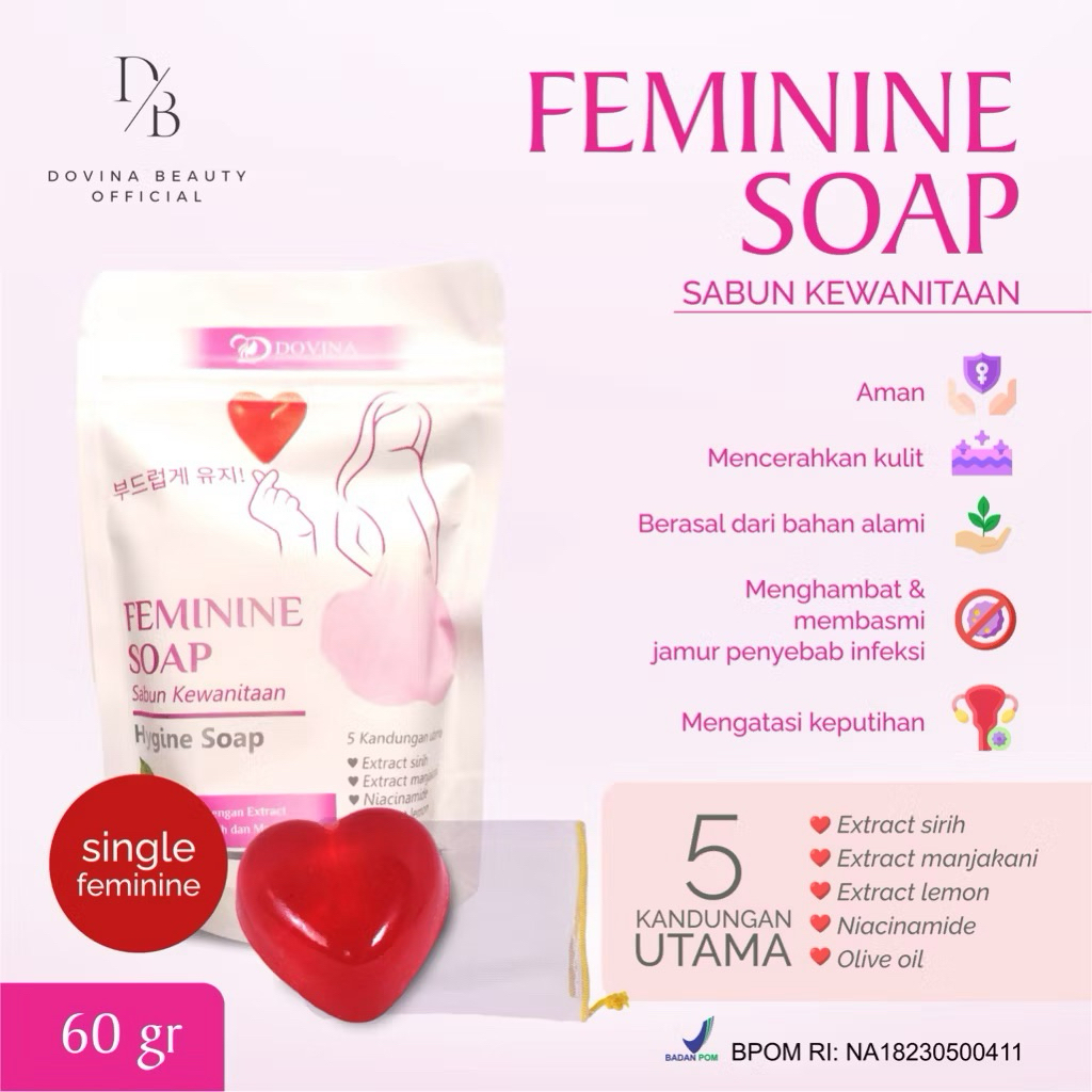 Dovina Feminine Hygine Soap / Sabun Miss V by Dovina