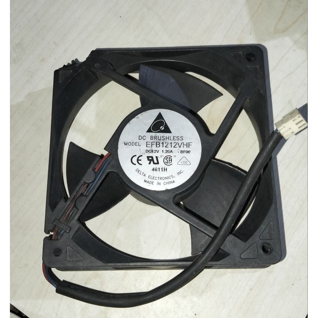 KIPAS HIGH SPEED 3PIN 12X12 12V 1.20A T 3.2CM BEKAS