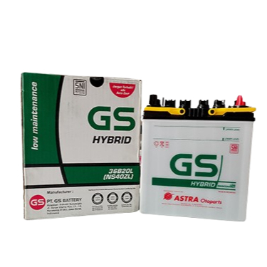 Aki GS Astra Hybrid NS40Z/ZL 12V 35Ah – PRODUK ASLI 100% ORIGINAL Aki Mobil