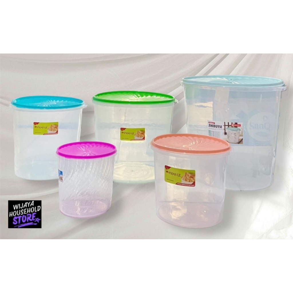 Toples Kerupuk / Toples Makanan / Toples Bulat Besar / Toples Tanggung / Toples Kecil / Toples Plast